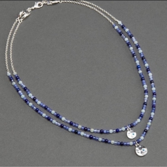 Lucky Brand Jewelry - NWT LUCKY BRAND Blue Bead Layered Necklace
